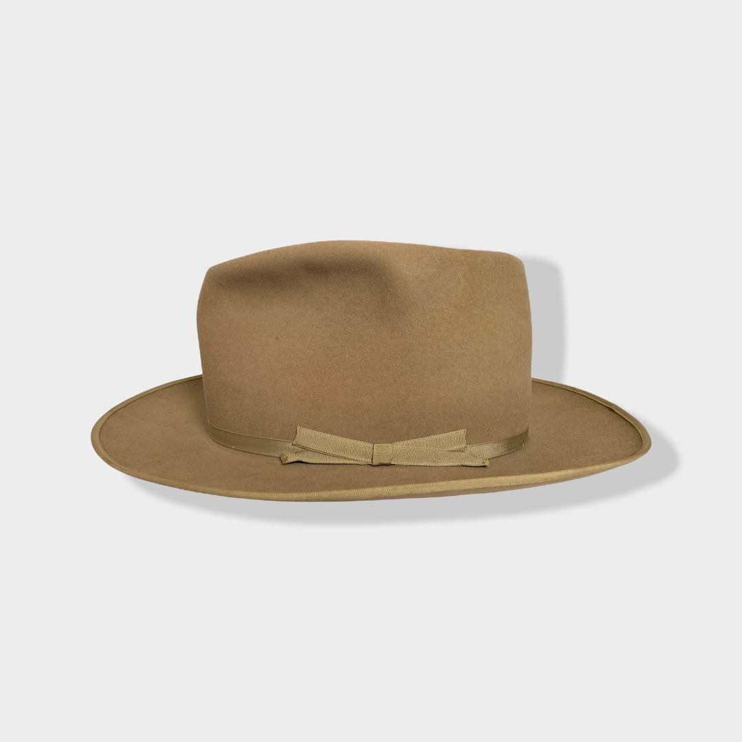 Vintage 1950s Royal Deluxe STETSON Open Road Western Fedora ~ size