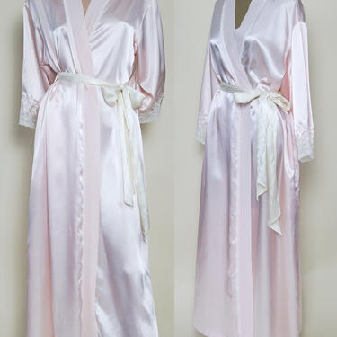 Vintage Oscar de la Renta Pink Label Baby Pink Robe 