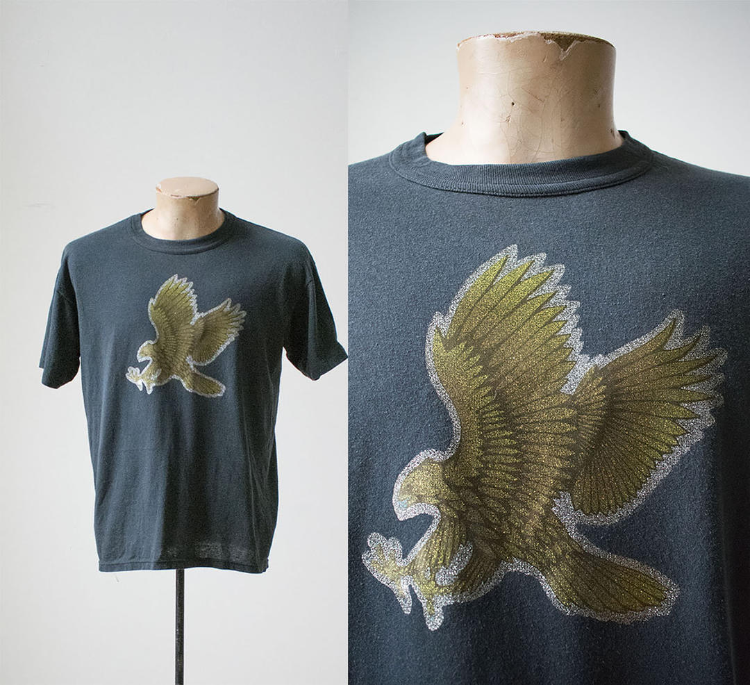 1970s The Eagles Glitter Iron On Tee Selected by Cherry