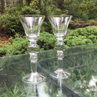 Impressive Gothic Wine Goblets Glasses Pair Wedding 