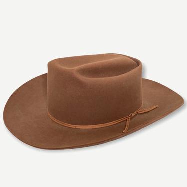 Vintage 1950s MILLER Cowboy Hat ~ size 7 1/8 to 7 1/4  ~ Western Fedora ~ Wide Brim ~ 4X Beaver Fur Felt 