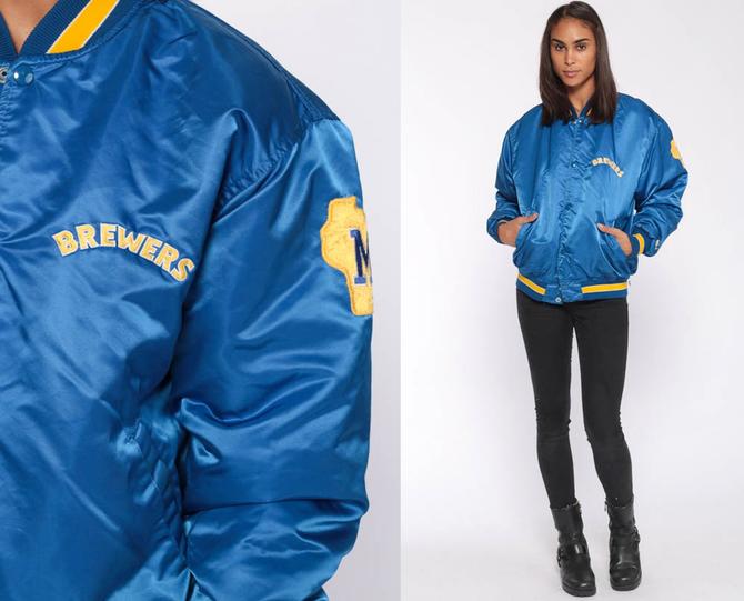 Vintage 80's MLB California Angles Mac Murray Full Zip Fur