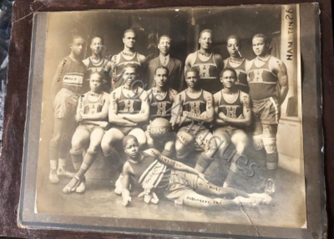Very Rare Photograph of 1926 Hampton College African American Basketball Signed By AllPlayers ...