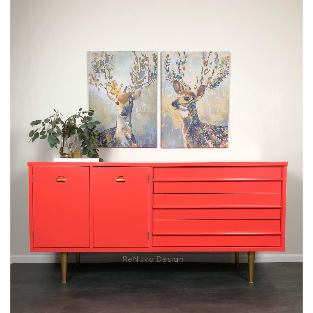 SOLD! Sample Only. Mid Century Modern Credenza ReNuvo Furniture