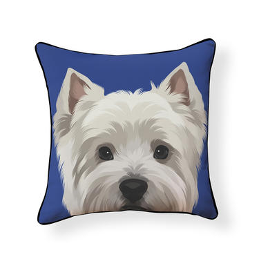 Westie White Highland Terrier Pillow