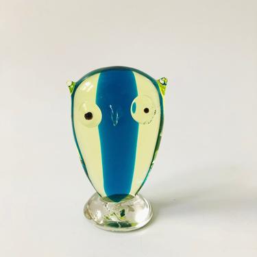 Vintage Murano Art Glass Owl 