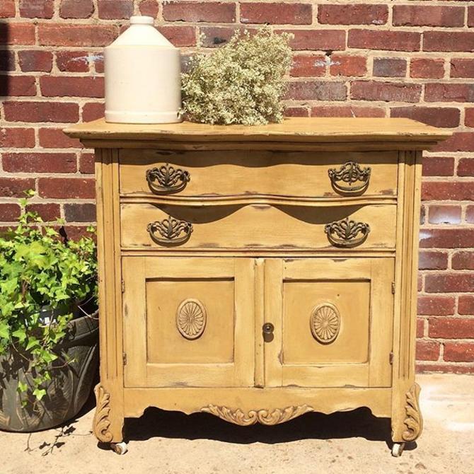 Small Antique Dresser On Casters From Off The Beaten Track