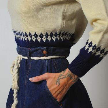 1950's Indigo Side Zip Jeans 30x26.5