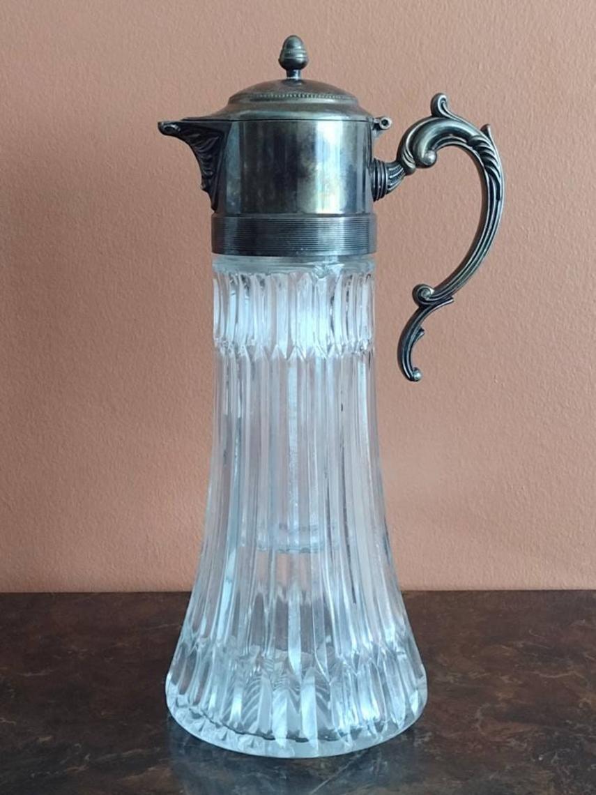 Antique FB Rogers Silver Company Italy Water Wine popular Decanter Carafe Pitcher