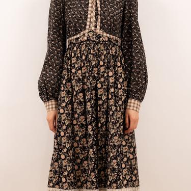 1970's rare autumnal gunne sax by jessica dress