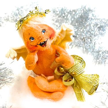 VINTAGE: Original Annalee Angel Sitting on Cloud Doll - Collectable Dolls - Santa Felt Christmas Doll - SKU Tub-603-00033583 