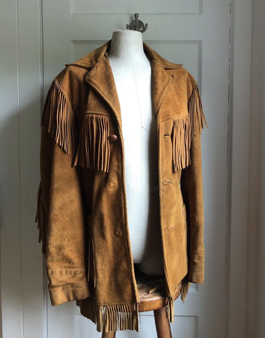 1970s Rancher Leather Fringe Jacket (lots of patina)- size | Vee ...
