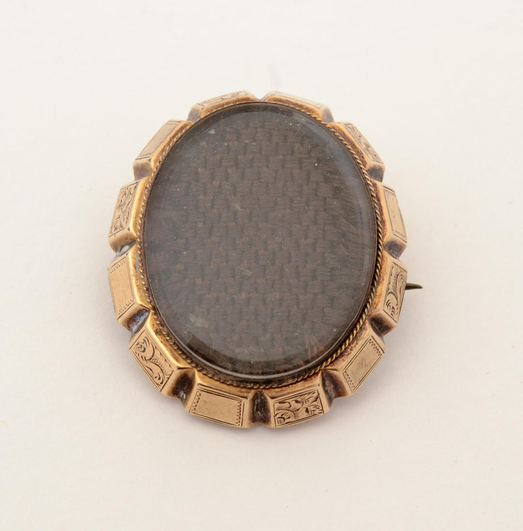 Gold Brooch, Victorian Mourning Brooch, Hair Brooch 1880s | Hearthside ...