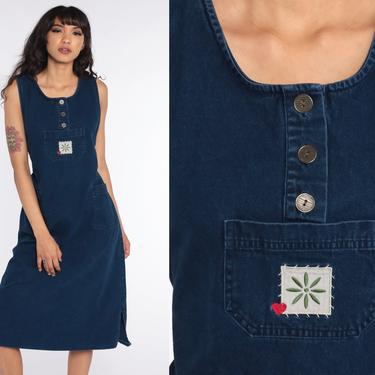 90s Denim Maternity Dress Vintage Jean Jumper Pleated | Shop Exile -  Tucson, AZ | ATTIC