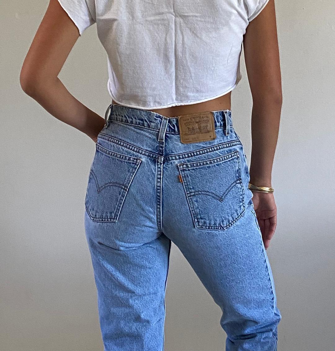 80s Levi's high waisted jeans / vintage Levis 950 light wash | Recap  Vintage Studio | Philadelphia, PA