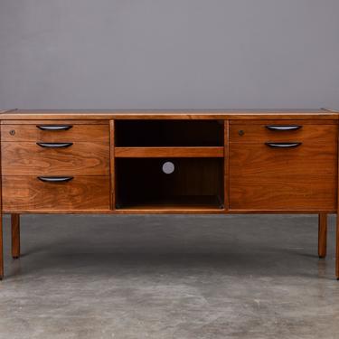 5ft Jens Risom Credenza Stereo Cabinet Mid-Century Modern Walnut 
