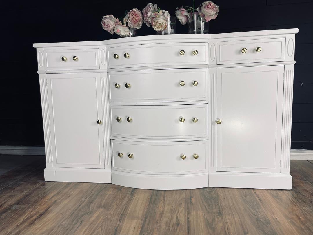 Extra Large Console Dresser buffet credenza solid wood customizable color The Dresser Shoppe