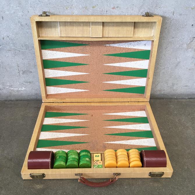 Vtg backgammon store set