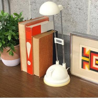 Vintage Desk Lamp Retro 1970s Ikea + Espressivo 77 + Halogen + Adjustable + Telescopic White + Task Light + Lighting + Home and Office Decor 