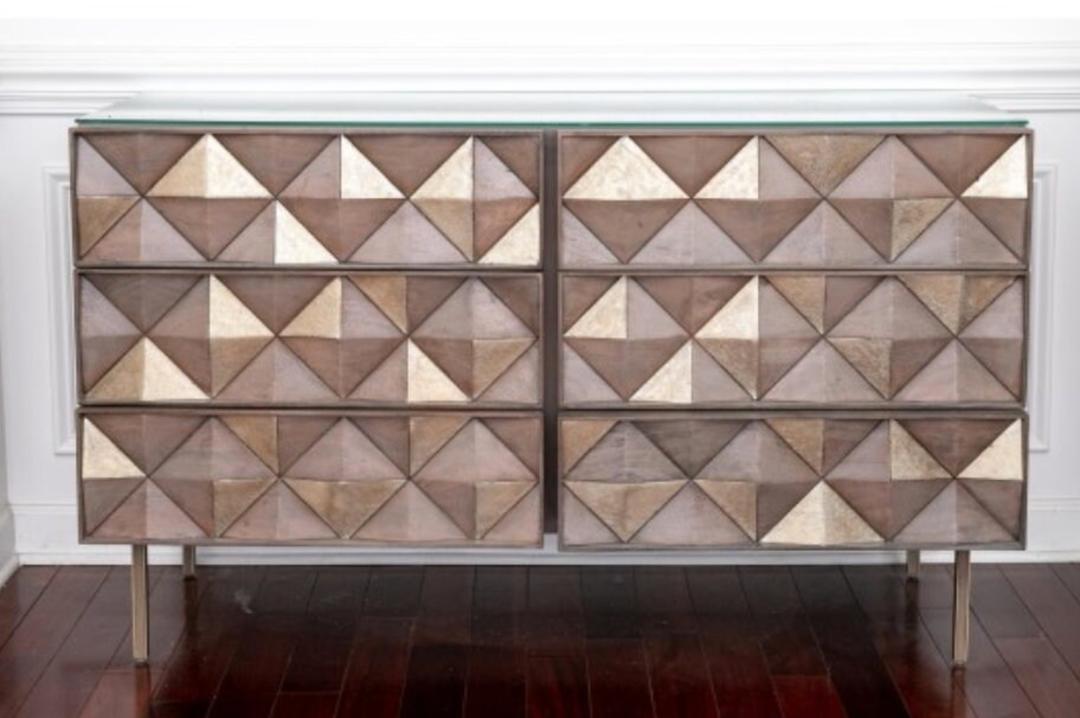 Roar + Rabbit™ for West Elm Diamond Rhombus 6-Drawer Solid Mango | Lynx ...