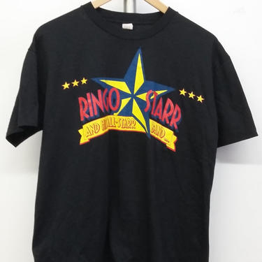 Vintage 1989 Ringo Starr Summer Tour T Shirt Band 80's Tee Rock Beatles Drummer All Star Live Music 