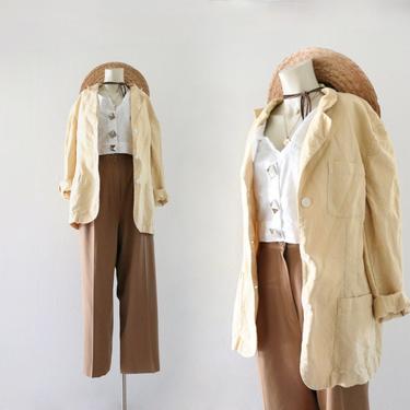 chamomile linen jacket - m 