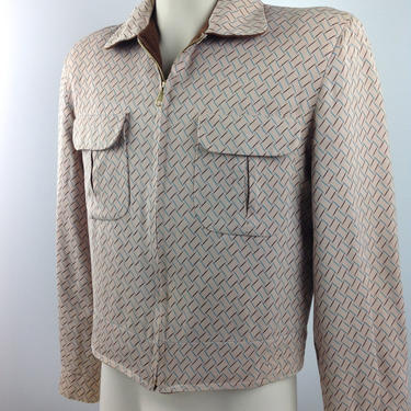 1950's RICKY JACKET - Reversible Rayon Gabardine - | Gabriela's