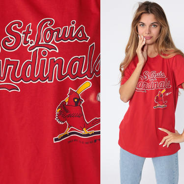 Vintage St Louis Cardinals Mark Mcgwire T Shirt Tee Lee Sport 