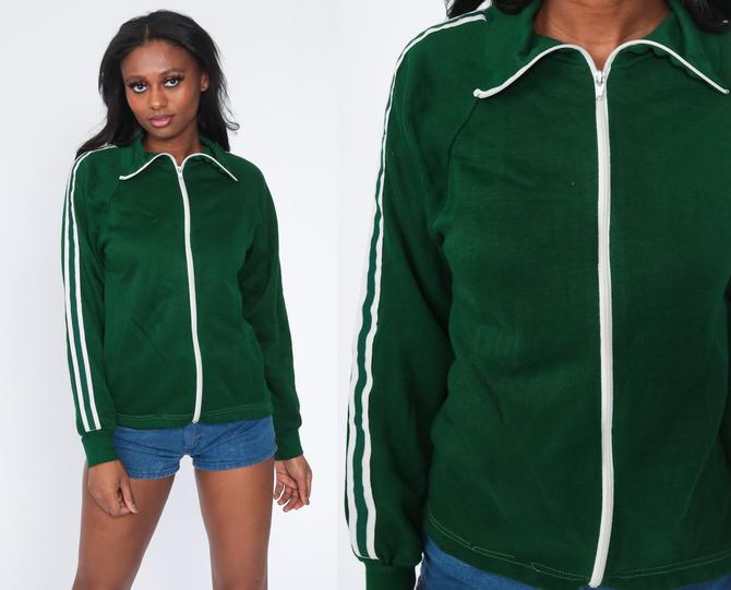 Green striped outlet jacket