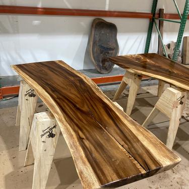 Large Live-Edge Desk, Walnut Dining Table 