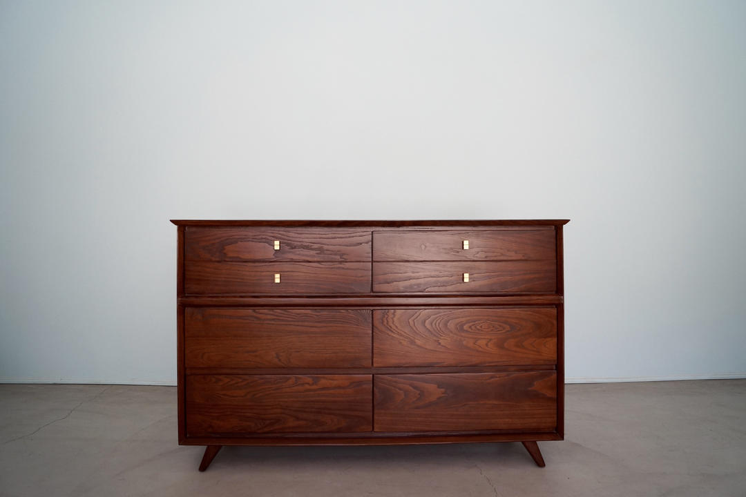 Beautiful MidCentury Modern 1950's Lowboy Dresser Refinished in Walnut