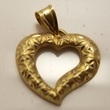 14k gold Michael Anthony Murano foil buy heart Charm