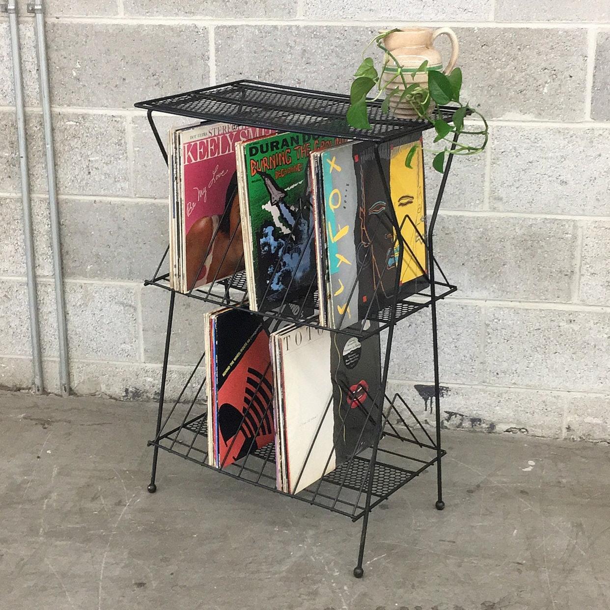 Vintage Record Rack Retro 1960s Mid Century Modern + 3 | Retrospect ...
