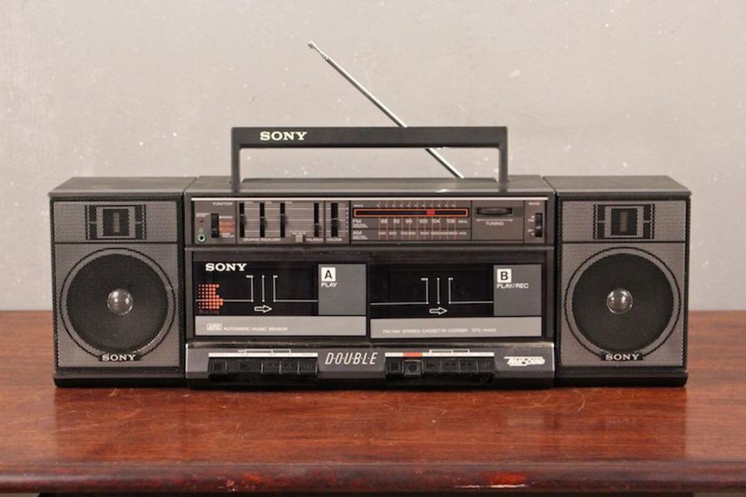 Sony 80s Boombox Furnish Green Midtown Manhattan New York, NY