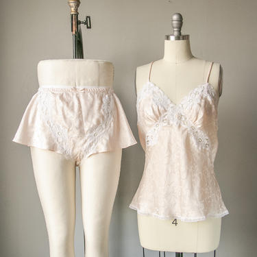 1990s Christian Dior Lingerie Set Cami Shorts S 