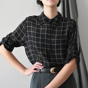 what color flowers for black prom dress Vintage 90s black and white pattern shirt main image 0