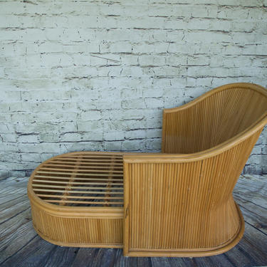 SHIPPING NOT FREE!!! Vintage Bamboo Lounge Chair 