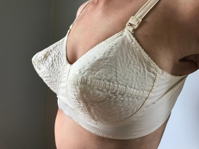 Cotton White 1960s Vintage Bras for Women for sale