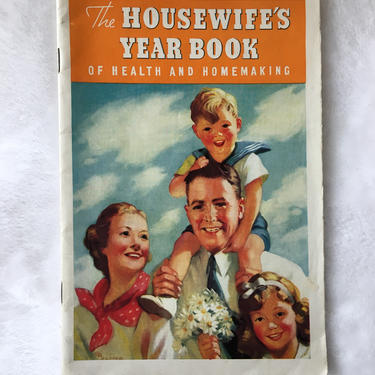 1930s Housewife's Yearbook of Health and Homemaking Pamphlet | Kellogg's Advertising Recipe Booklet | Vintage Ephemera by blindcatvintage