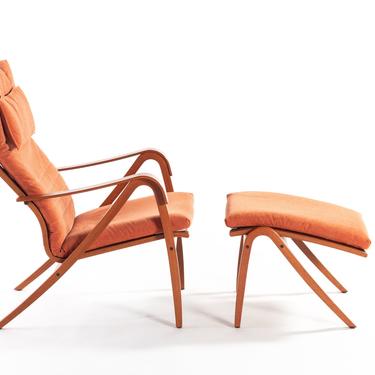 Vintage Rimbo Lounge Chair &amp; Ottoman by Simo Heikkila for Ikea 