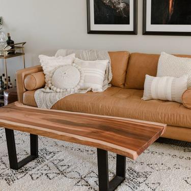 CUSTOM QUOTE- Live Edge Table w/ Steel Legs, Coffee Table, Made to Order (Do NOT buy this!) 