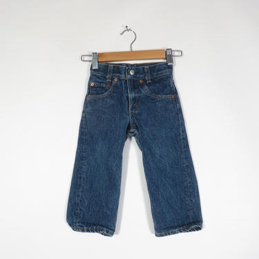Vintage 80s Baby Levis Denim Straight Leg Jeans Size 1 