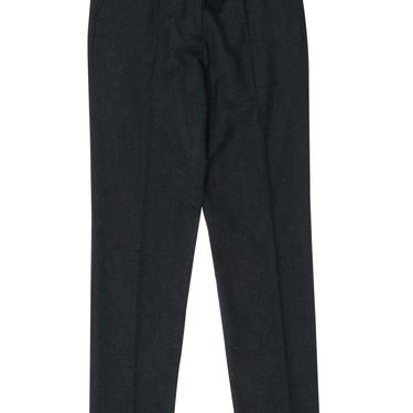 Lanvin - Gray Wool Tapered Leg Trousers w/ Ribbon Belt Sz 6