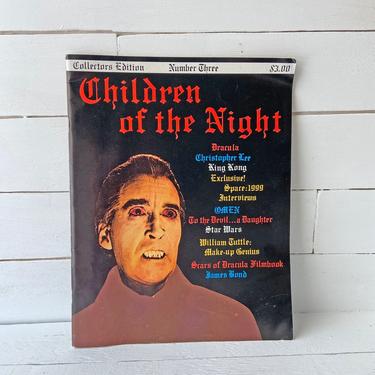 Vintage Children's Of The Night Magazine Collector's Edition Number 3 // Vampire Collector, Lover // Vintage Dracula, Scary Movie Comic 