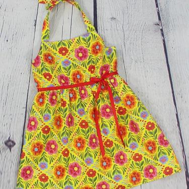 Little Miss Sunshine Vintage Inspired Floral Dress 