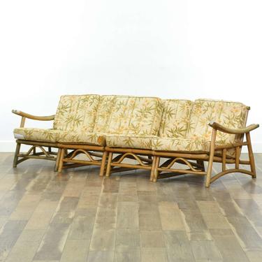 Vintage Tiki Bentwood Modular Sectional Sofa 