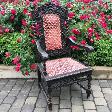 Antique emperor-style armchair