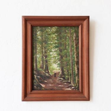 Path with Tall Trees Painting