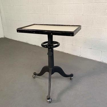 Industrial Optometry Examination Pedestal Table by Bausch &amp; Lomb