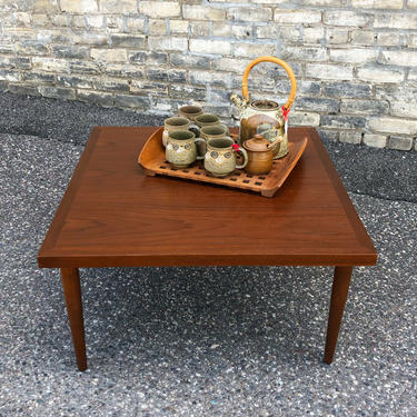 American Of Martinsville Walnut Coffee Table 
